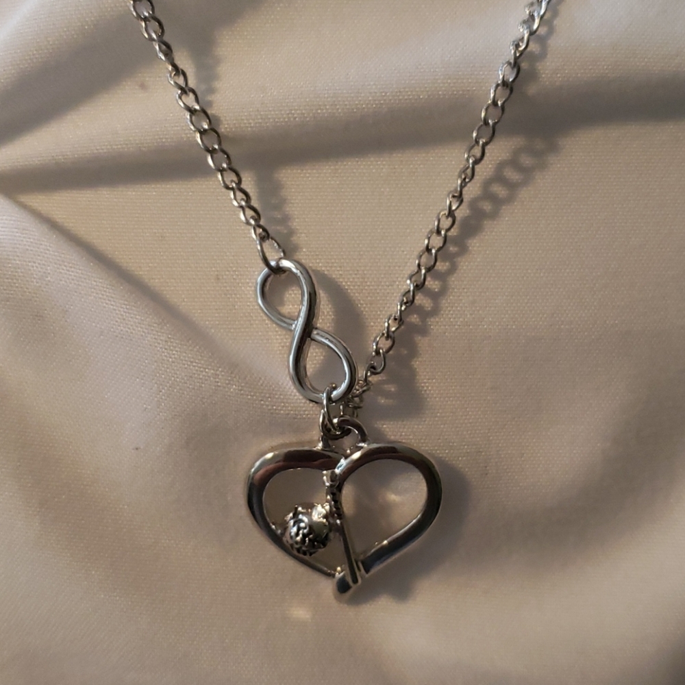 Heart ❤ Baseball Necklace